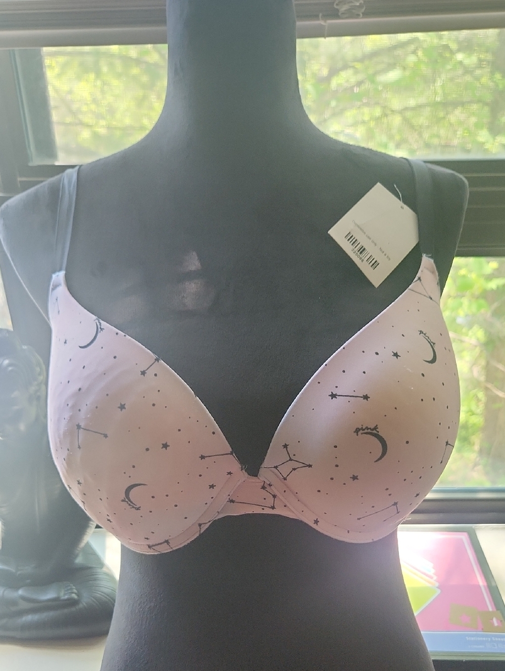 PINK Victoria's Secret Light Pink Constellation Underwire Bra